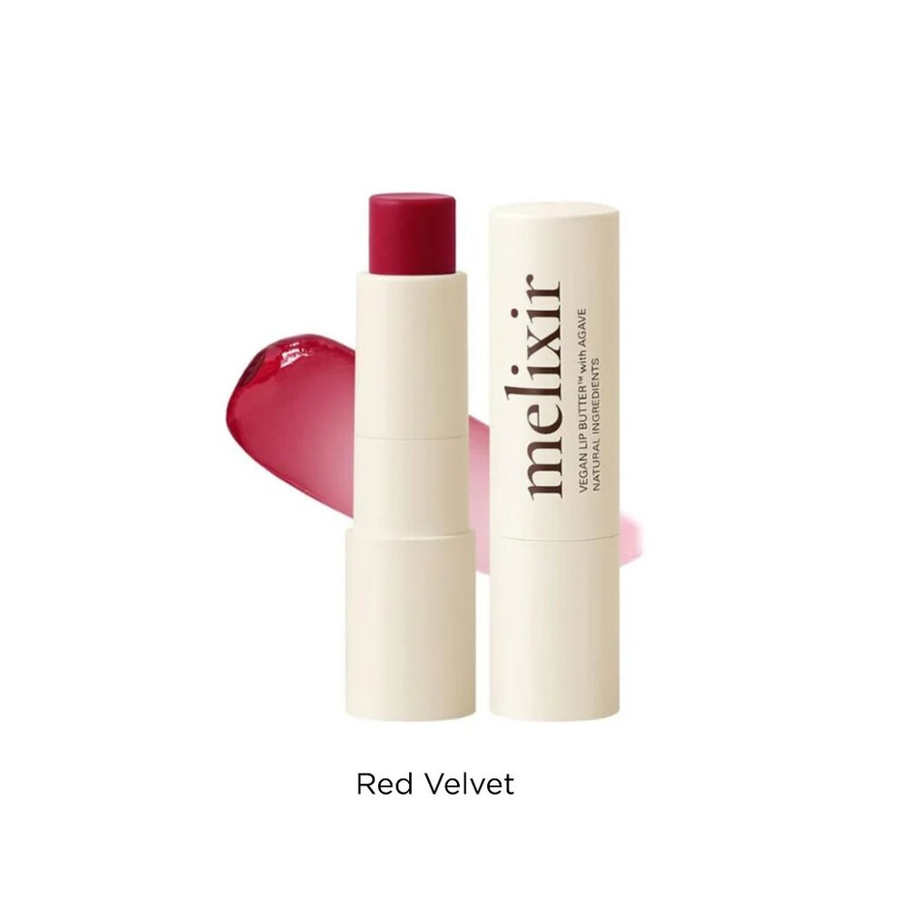 Melixir Red Velvet Tinted Lip Balm - Hydrating Red